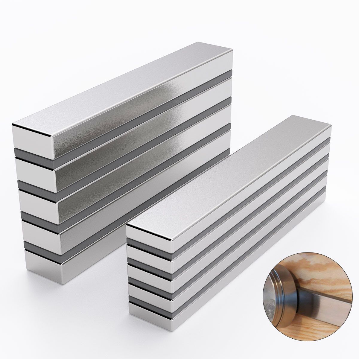 10 20 50 N52 Strong Neodymium Magnets Rare Earth Lifting Magnets 60x10x3mm/5mm