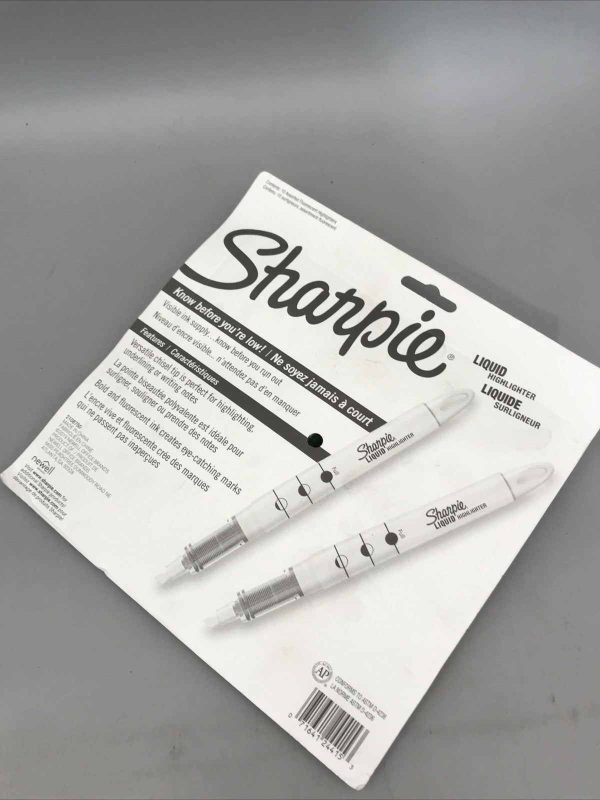 Sharpie Liquid Highlighters 10-Count Chisel Tip Assorted Colors 24415PP New
