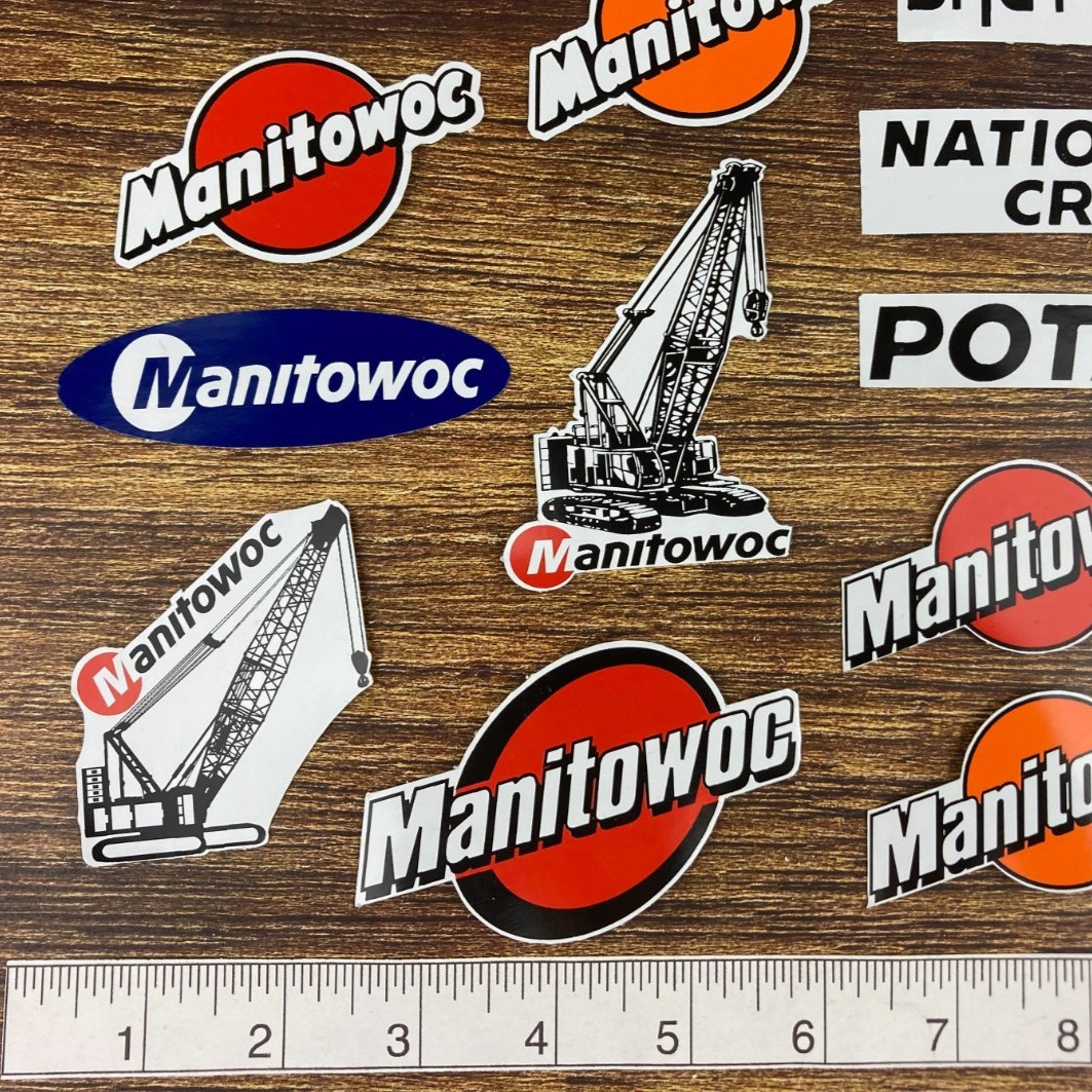 Decal Stickers Manitowoc Crawler Crane Grove POTAIN National Crane Shuttlelift