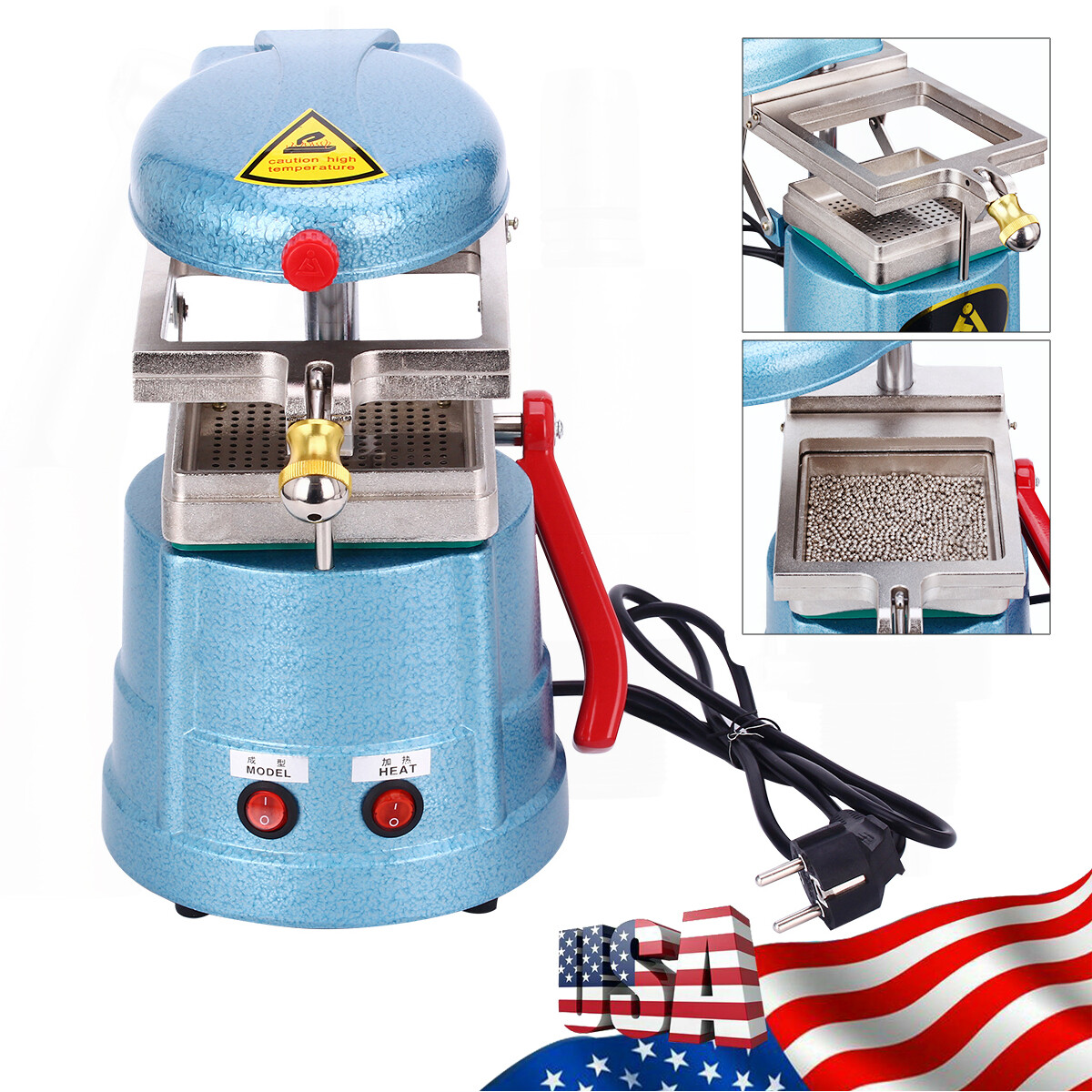 Dental Vacuum Forming Molding Machine Former Heat Thermoforming Brace Equipment