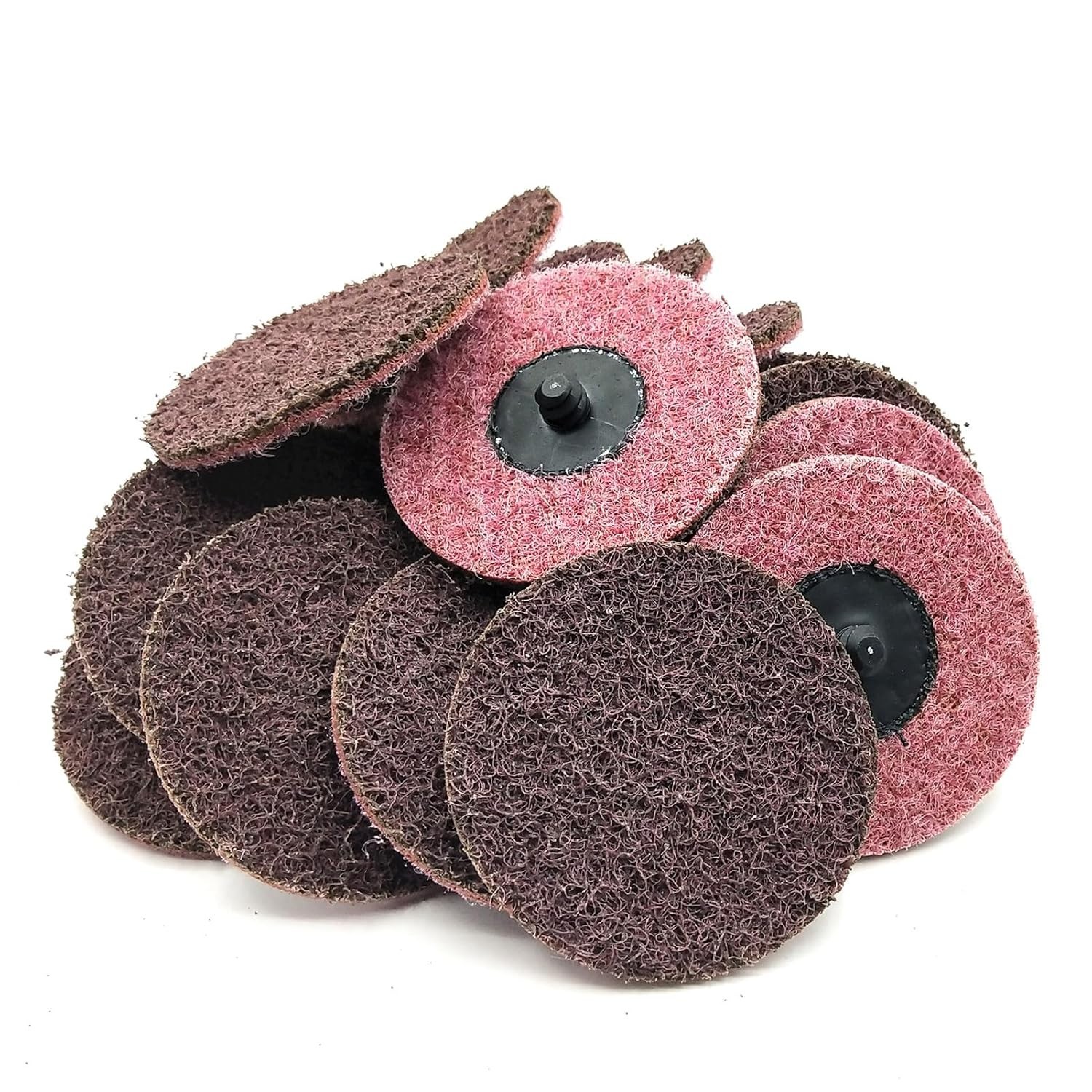 25 Pcs 3″ Medium Red Nylon Surface Conditioning Discs for Grinding Polishing