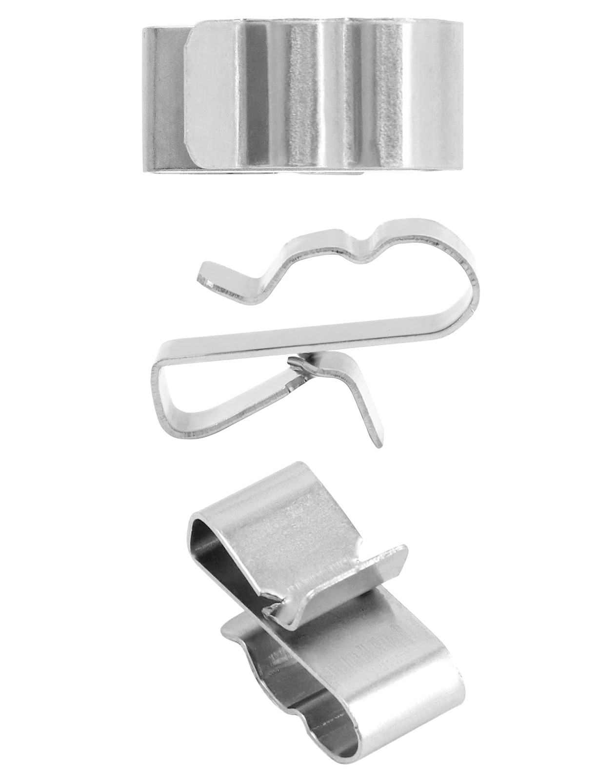 QWORK Solar Panel Clips: 100pcs Stainless 0.25 inches x 0.89 inches, Silver