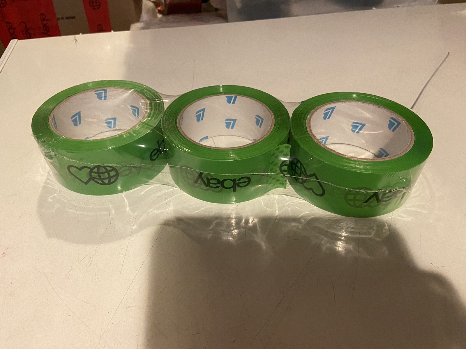 2″ x 75 yards Official eBay Branded Packaging Tape 6 ROLLS NEW GREEN