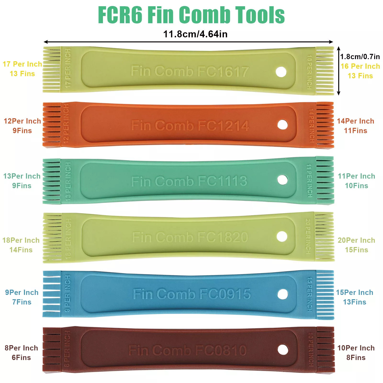 Air Conditioner Fin Cleaner Set Fin Comb Condenser Straightener Cleaning Brush