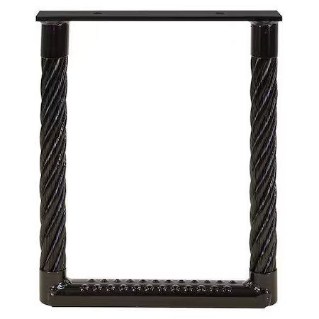 Buyers Products 5231512 Black Powder Coated Cable Type Truck Step – 15 X 12 X