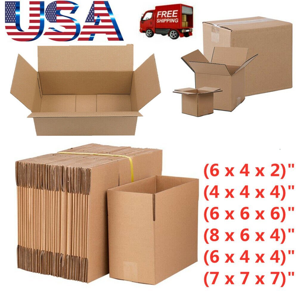 100PCS SHIPPING BOXES -Many Sizes Available – Packing Mailing Moving Storage USA