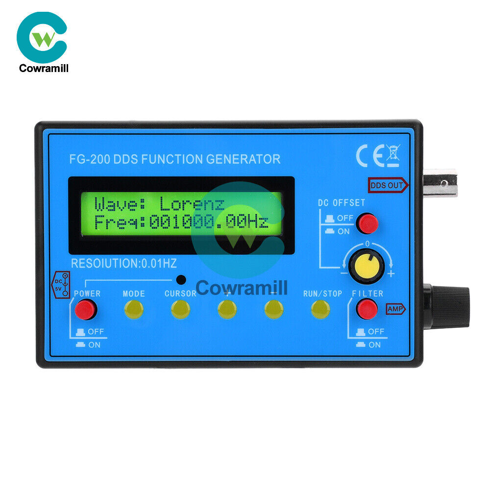 FG-200 DDS Function Signal Generator Module 0.01Hz-500Khz Sine + Square Wave –