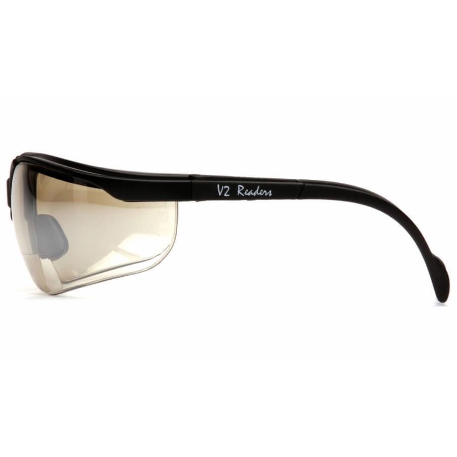 Pyramex V2 Reader Bifocal Safety Glasses – Black Frame and Indoor/Outdoor Lens