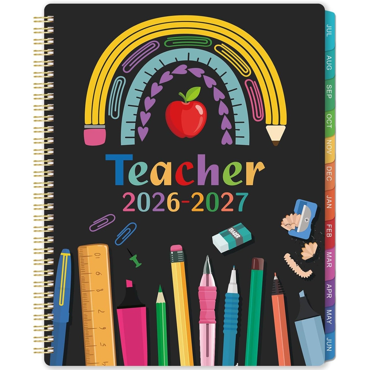 8.5″ x 11″ Teacher Planner July 2026 – June 2027,Academic Planner Lesson Planner