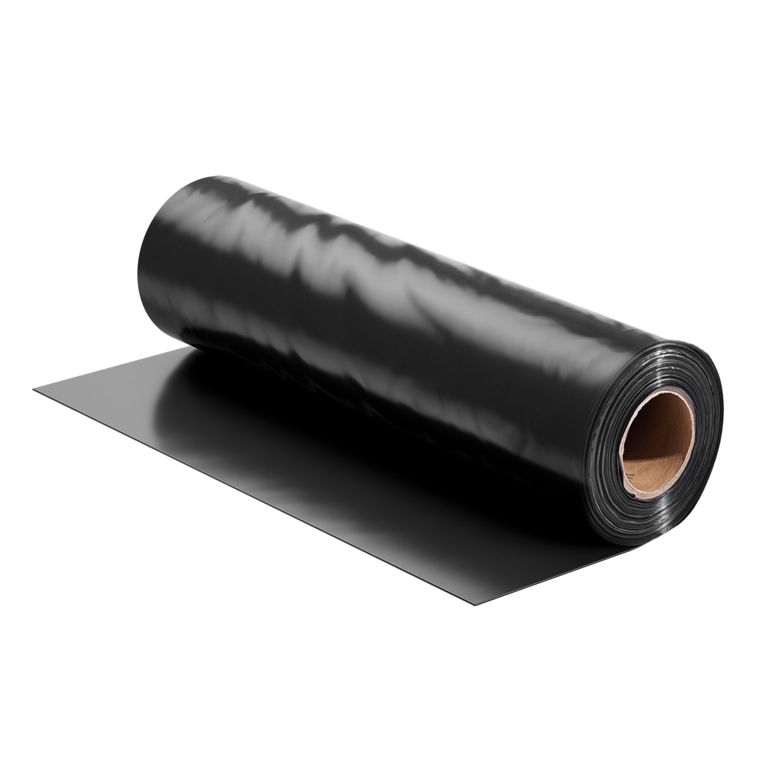 VEVOR 10Mil Plastic Sheeting Roll 10 x 100 FT Heavy Duty Polyethylene Black