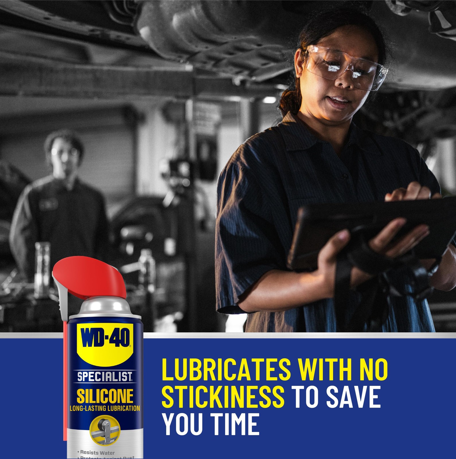 WD40 Specialist Silicone Lubricant with SMART STRAW SPRAYS 2 WAYS, 11 OZ