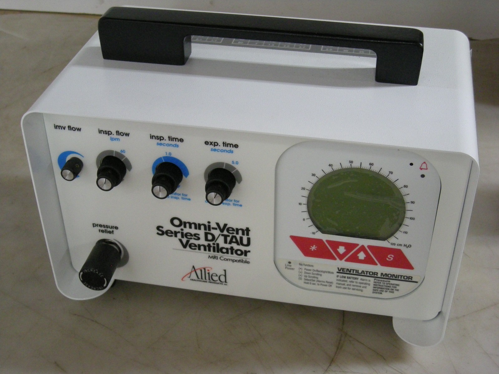 Allied Omni-vent Series D/TAU Portable Ventilator