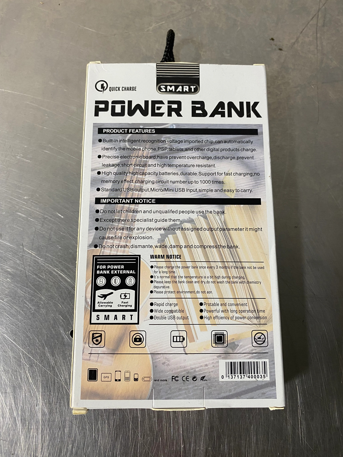 FAST CHARGING POWER BANK – DARK RED