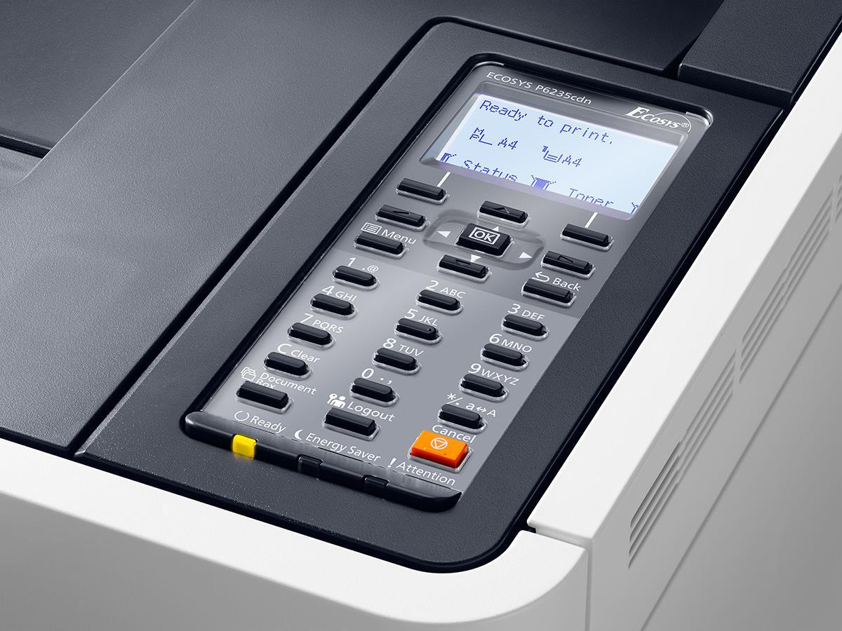 Kyocera P6235cdn Color Laser Printer A4 Under 5K Pages w/toner WARRANTY 37PPM