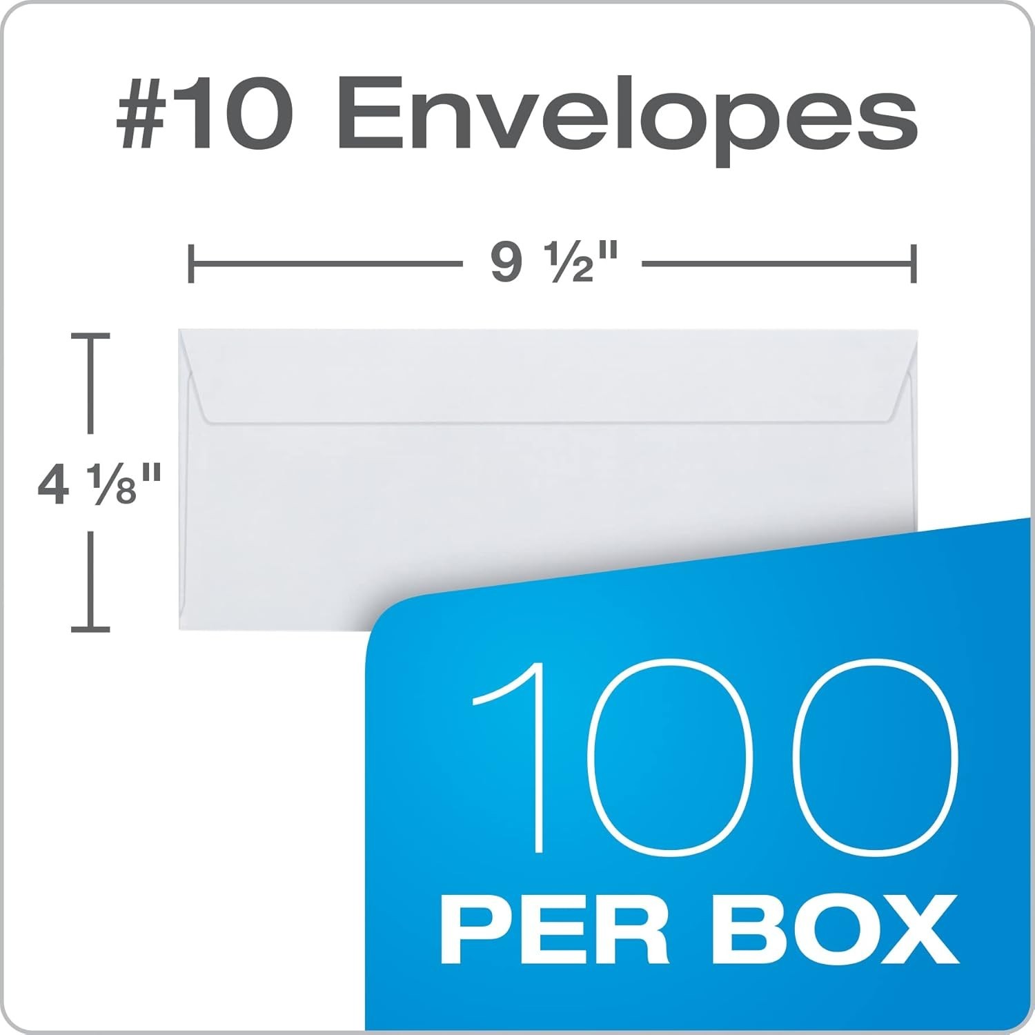 Quality Park Security Envelopes 100 Count Redi-Strip Self Seal 4-1/8″ x 9-1/2″