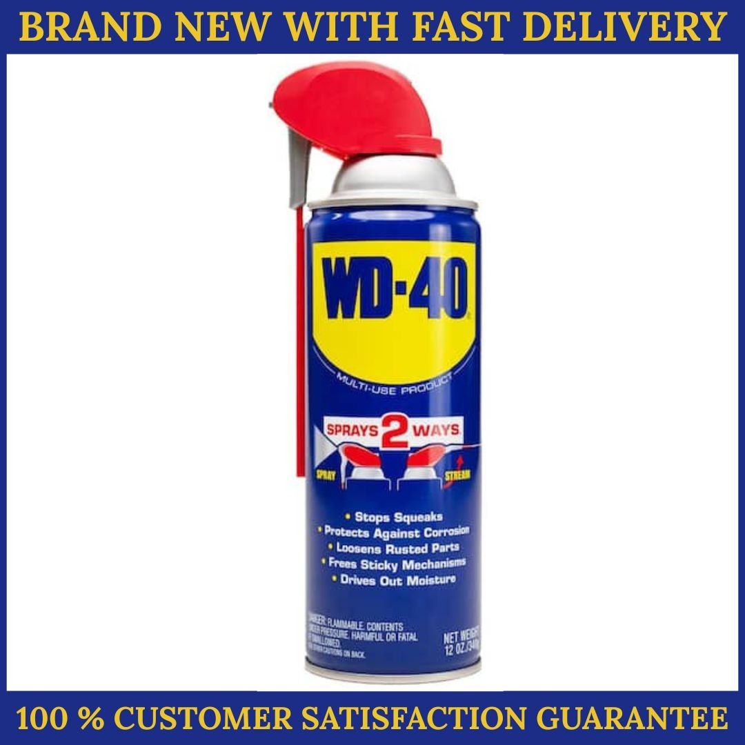 12 oz. Original WD-40 Formula, Multi-Purpose Lubricant Spray with Smart Straw