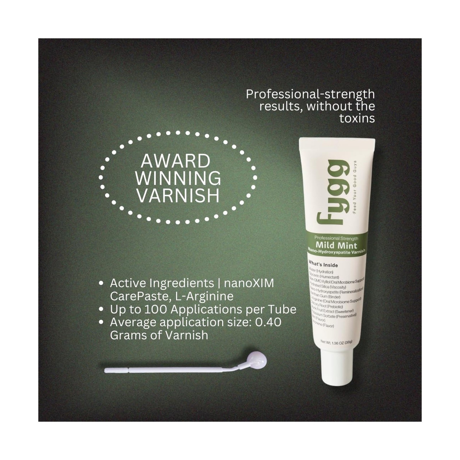 Fygg Nano-Hydroxyapatite Dental Varnish | Fluoride-Free Enamel Repair for Sen…