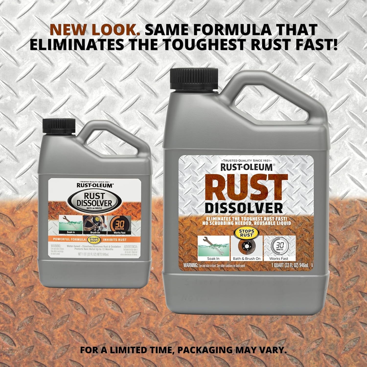 Rust Dissolver Soak & Bath | Heavy-Duty Corrosion Remover for Metal Tools, Cars,