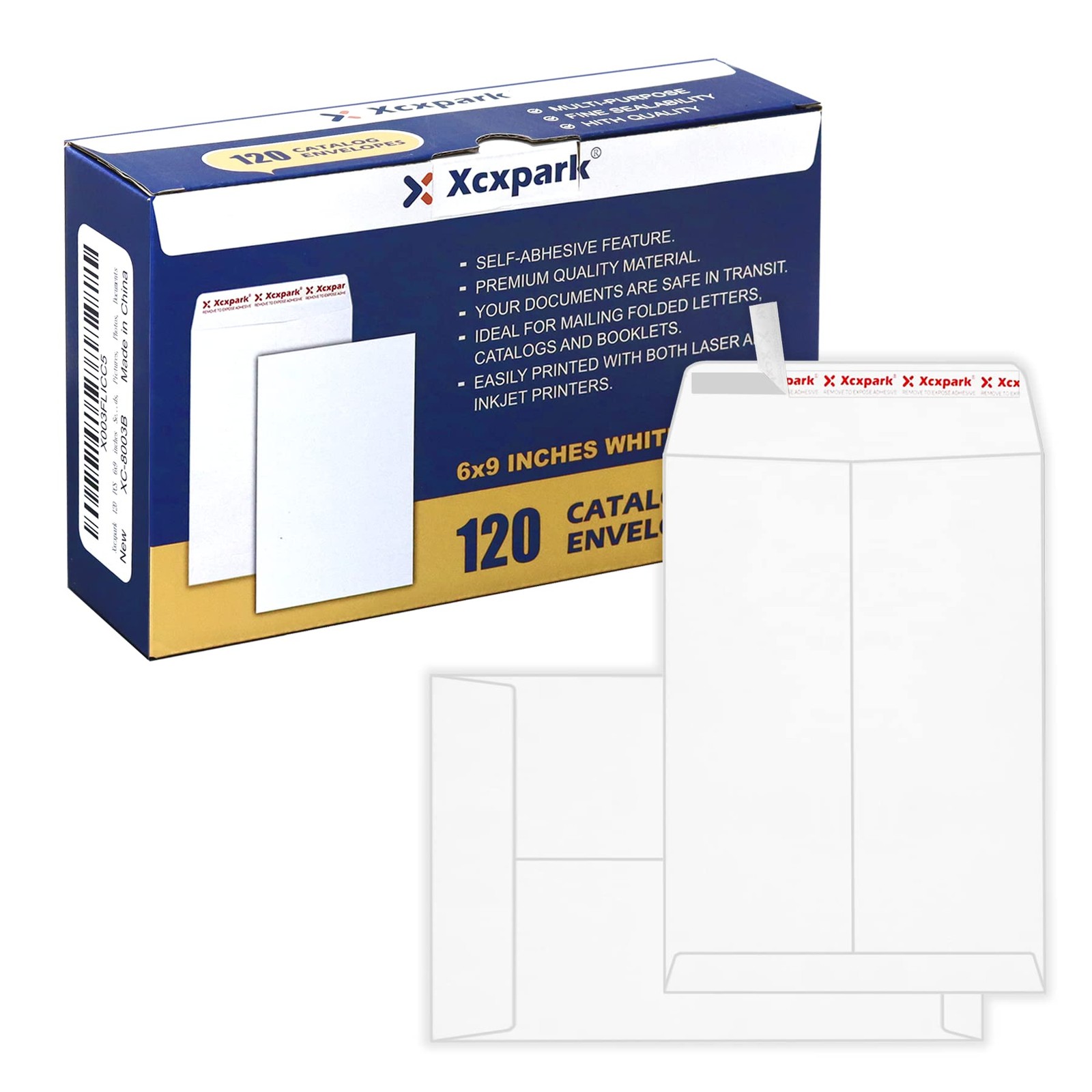 120 PCS 6×9 inches Security Catalog Envelopes Printable Self Seal Envelopes A…