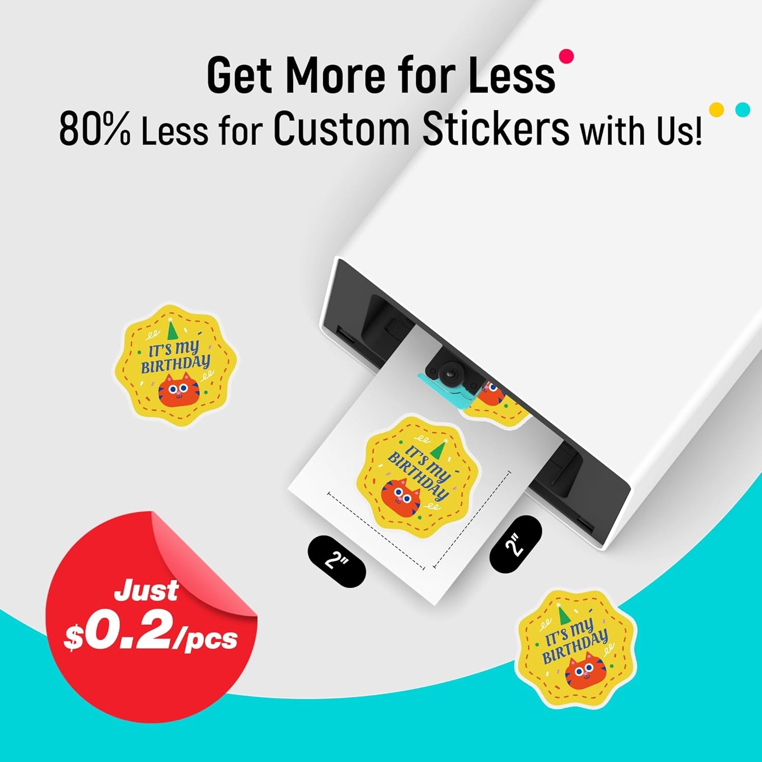 S1 Color Sticker Printer & Cutting Machine, 300 DPI, Precise AI Auto-Cutting
