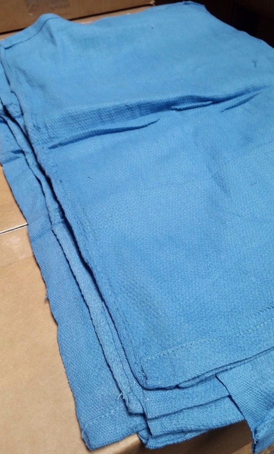 50 PREMIUM BLUE HUCK TOWELS GLASS CLEANING JANITORIAL LINTLESS SURGICAL TOWELS!!