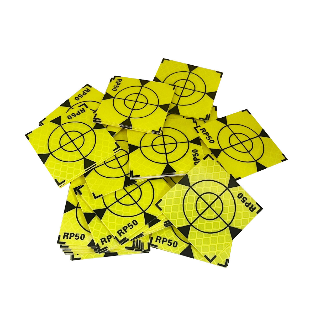 100PCS Reflective Sheet With Triangles 50X50MM Reflective Target Total Station