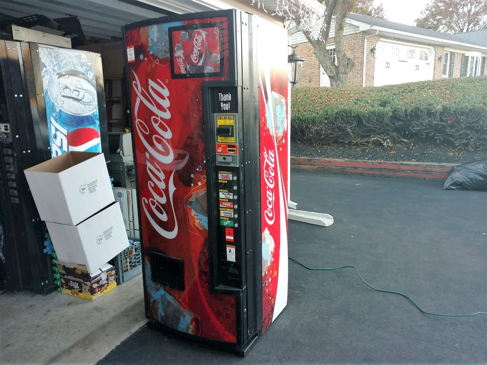 DIXIE NARCO SODA VENDING MACHINE COKE FRONT COIN BEZEL DECAL / Free Ship!