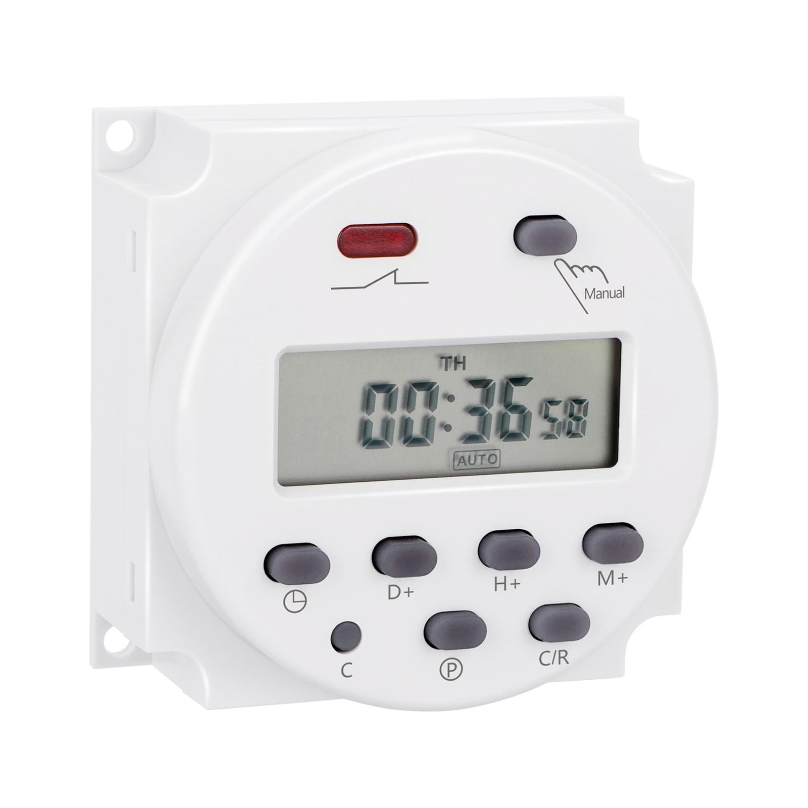 DC 12V Digital LCD Weekly Timer For Programmable Relay Switch 16A 17 On/Off