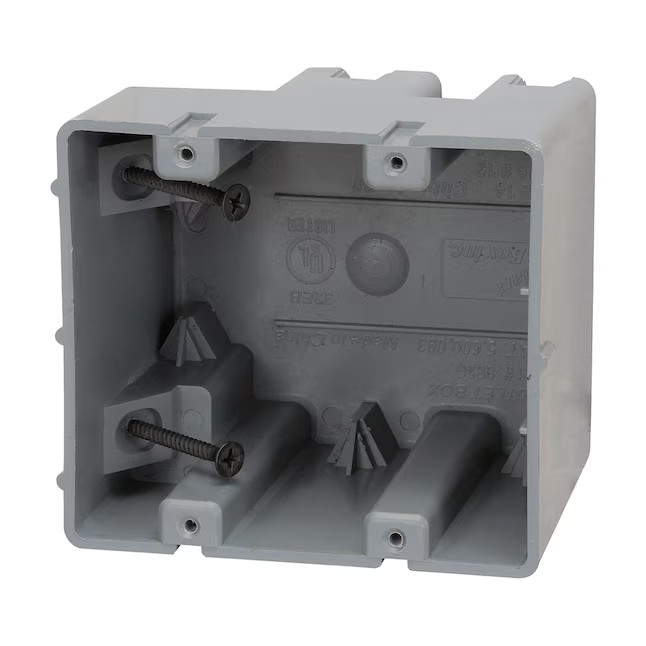 Southwire Smart box 2 -Gang PVC New work/Old work Adjustable Electrical Box