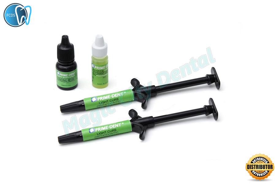 Prime-Dent Dental Light Cure Orthodontic Adhesive LC Ortho Bond Kit – 2 Syr KIT