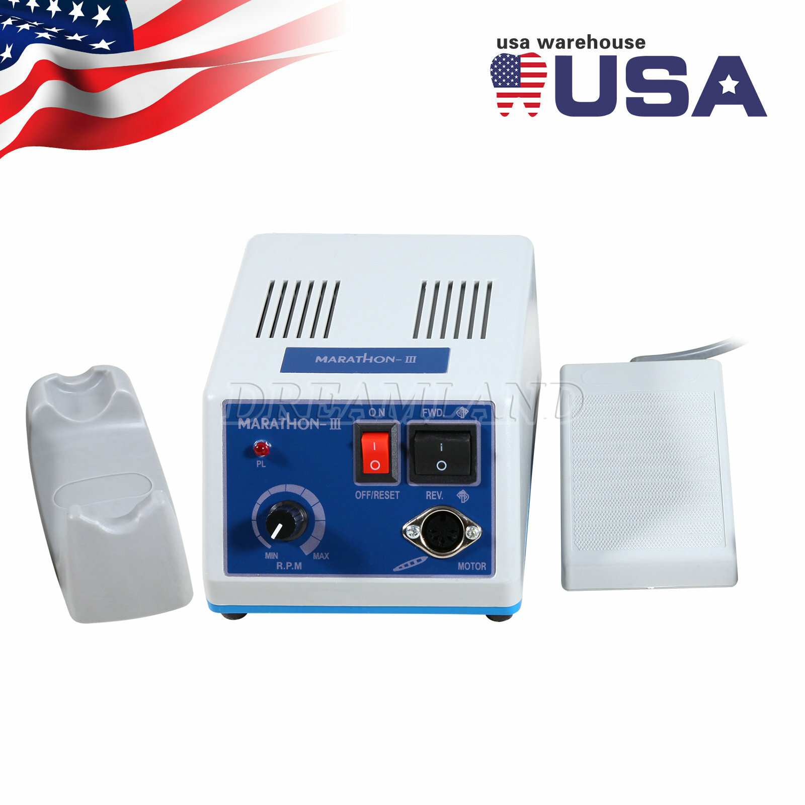 Marathon Electric Micromotor 35K RPM Contra Angle / Straight Cone 3 Colors OR-M3