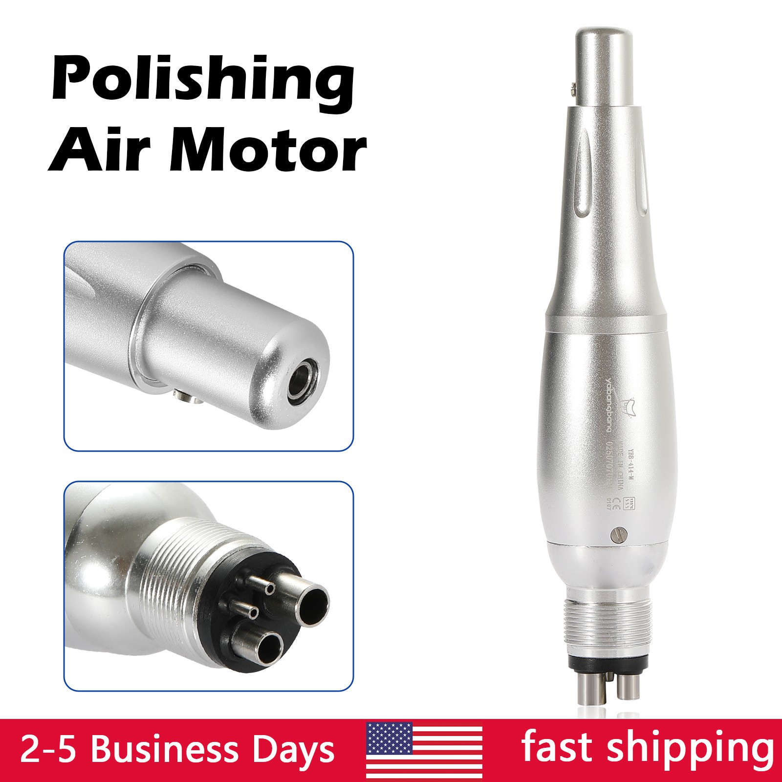 USA Dental Hygiene Prophy Handpiece Air Motor 4 Hole + 4:1 Reduction 360° Swivel