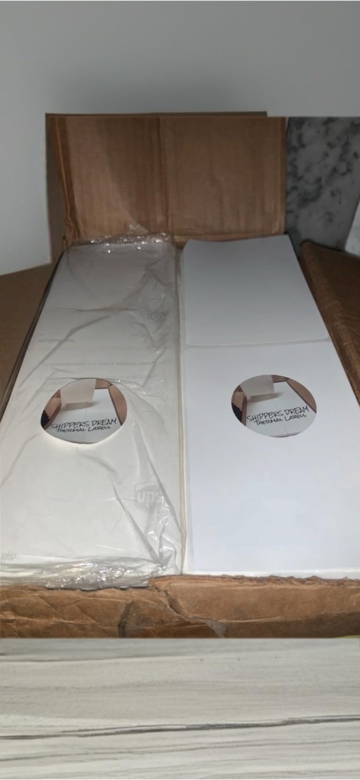 4×6 fanfold Thermal Labels 6000ct UPS