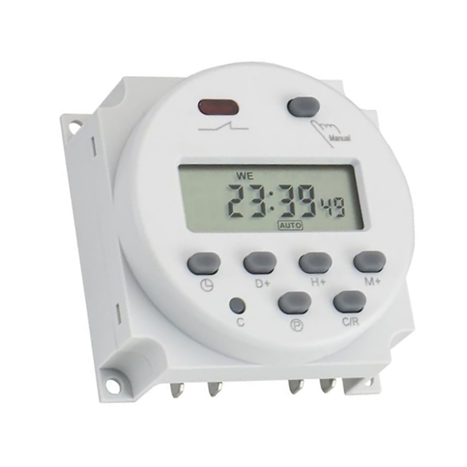 DC 12V Digital LCD Weekly Timer For Programmable Relay Switch 16A 17 On/Off