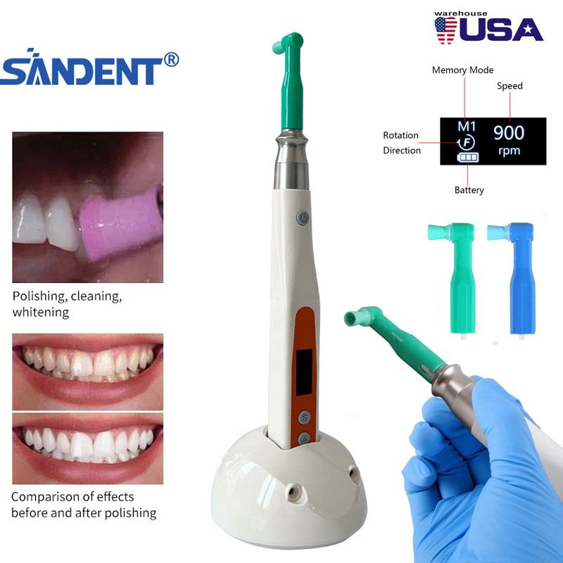 Cordless Dental Electric Hygiene Prophy Handpiece /Air Motor Cone 4:1 Reduction