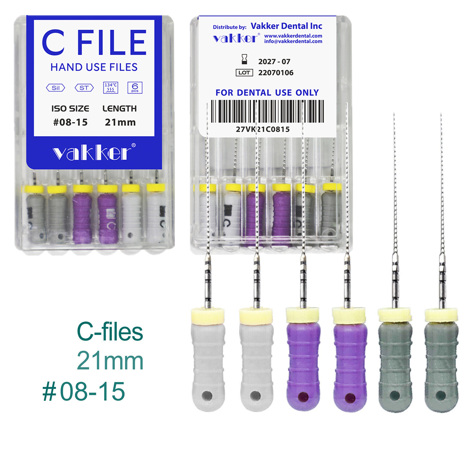 Dental Rotary Endodontic Hand Use C-Files for Root Canal 21/25mm C File
