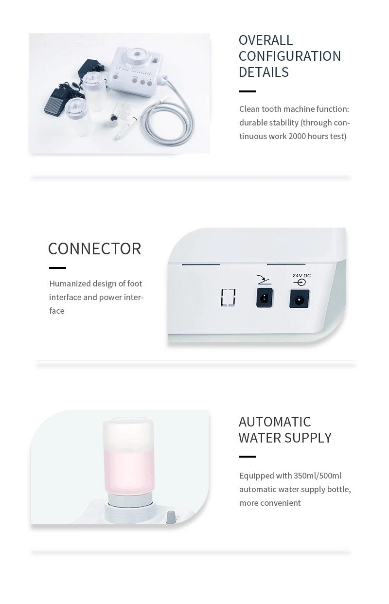 LED Dental Ultrasonic Piezo Scaler Handpiece Bottles Fit EMS Cavitron Woodpecker