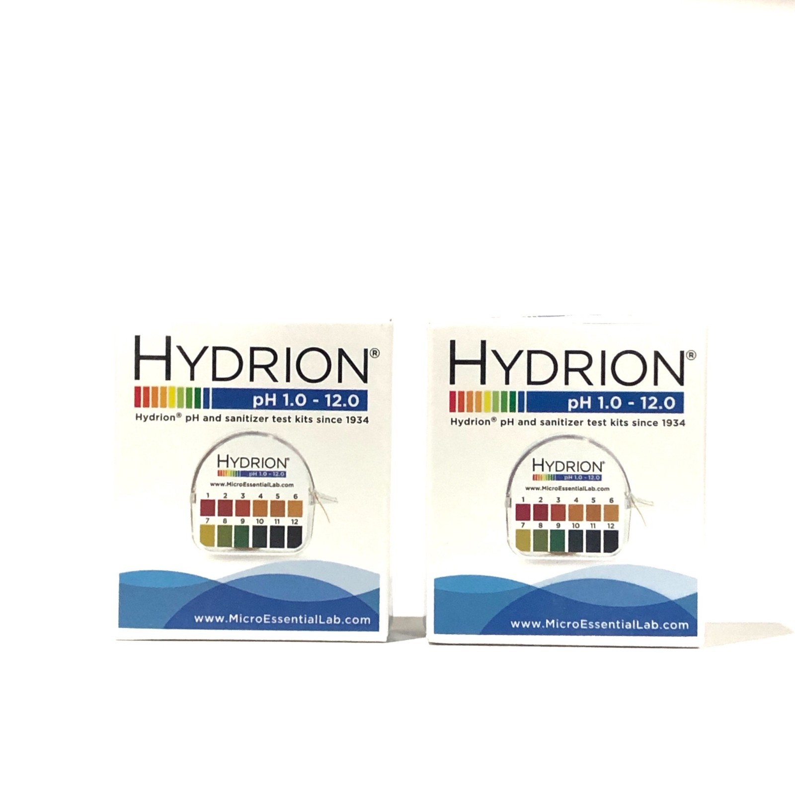 Lot of 2 HYDRION pH Test Paper Tape Strips Roll 1-12 Wide Range EXP 11/2027