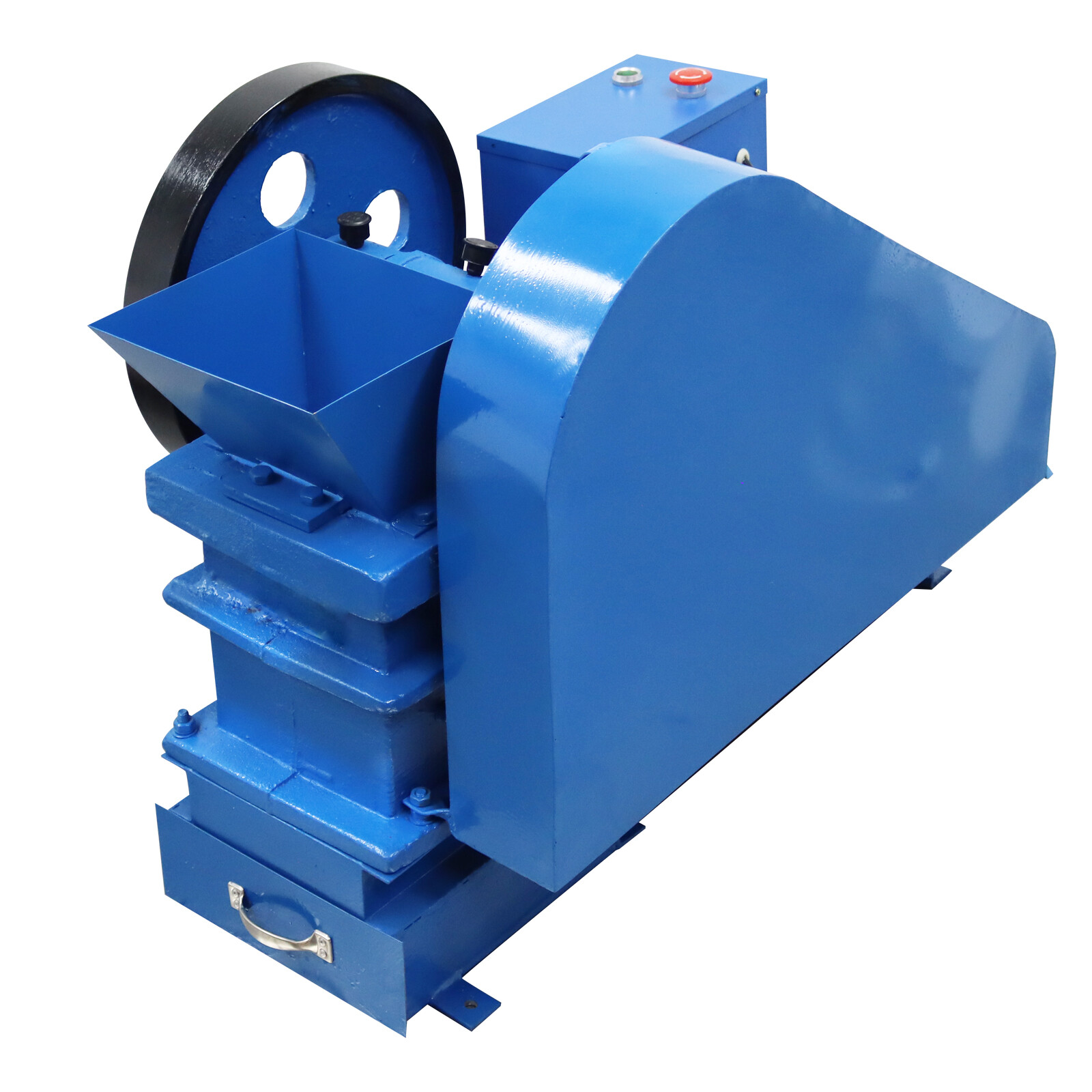 220V Electric Jaw Crushing Machine Hard Rocks Ore Mill Crusher 480-1800kg/h 3hp