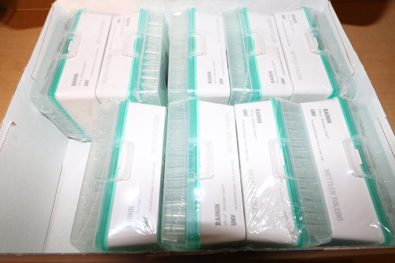 Rainin Mettler Toledo Precision Pipette Tips 250uL 960/1 New (Missing one)