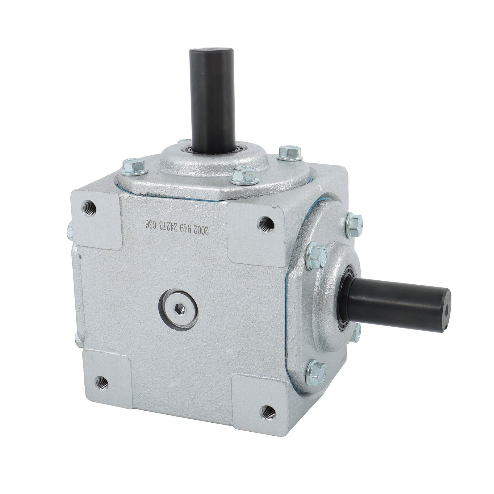 40 HP Right Angle Bevel Gearbox 19455-SR-KW-KW-GR for Heavy-Duty Machinery