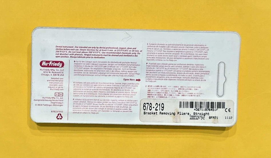Hu-Friedy 678-219 – ORTHO PLIER BRACKET REMOVER