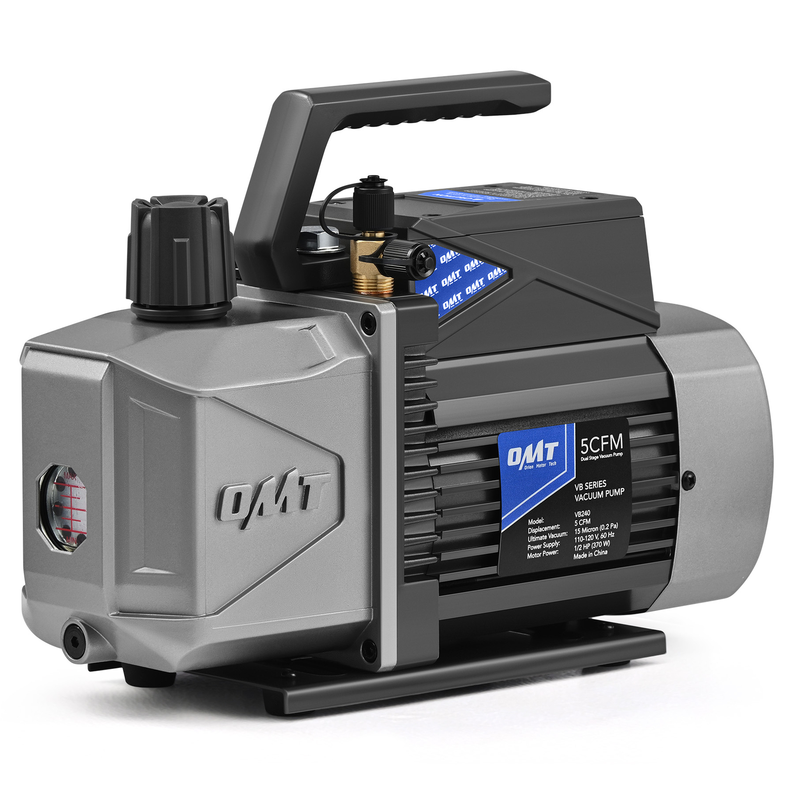OMT 5 cfm Sparkless Ignition Proof Vacuum Pump for R1234yf R32 R134a R22 R410A