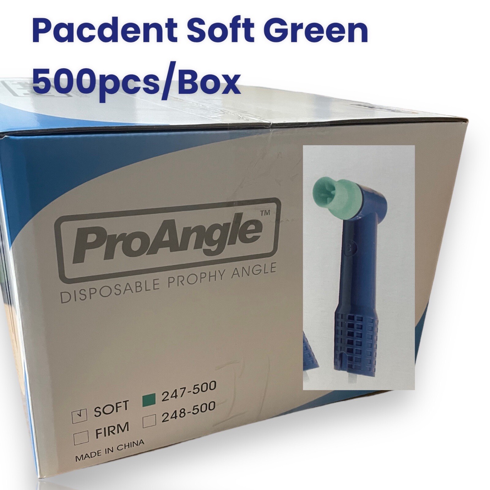 Dental Disposable Prophy Angles 500 Proangle – Soft cup Pacdent 500pcs/Cs