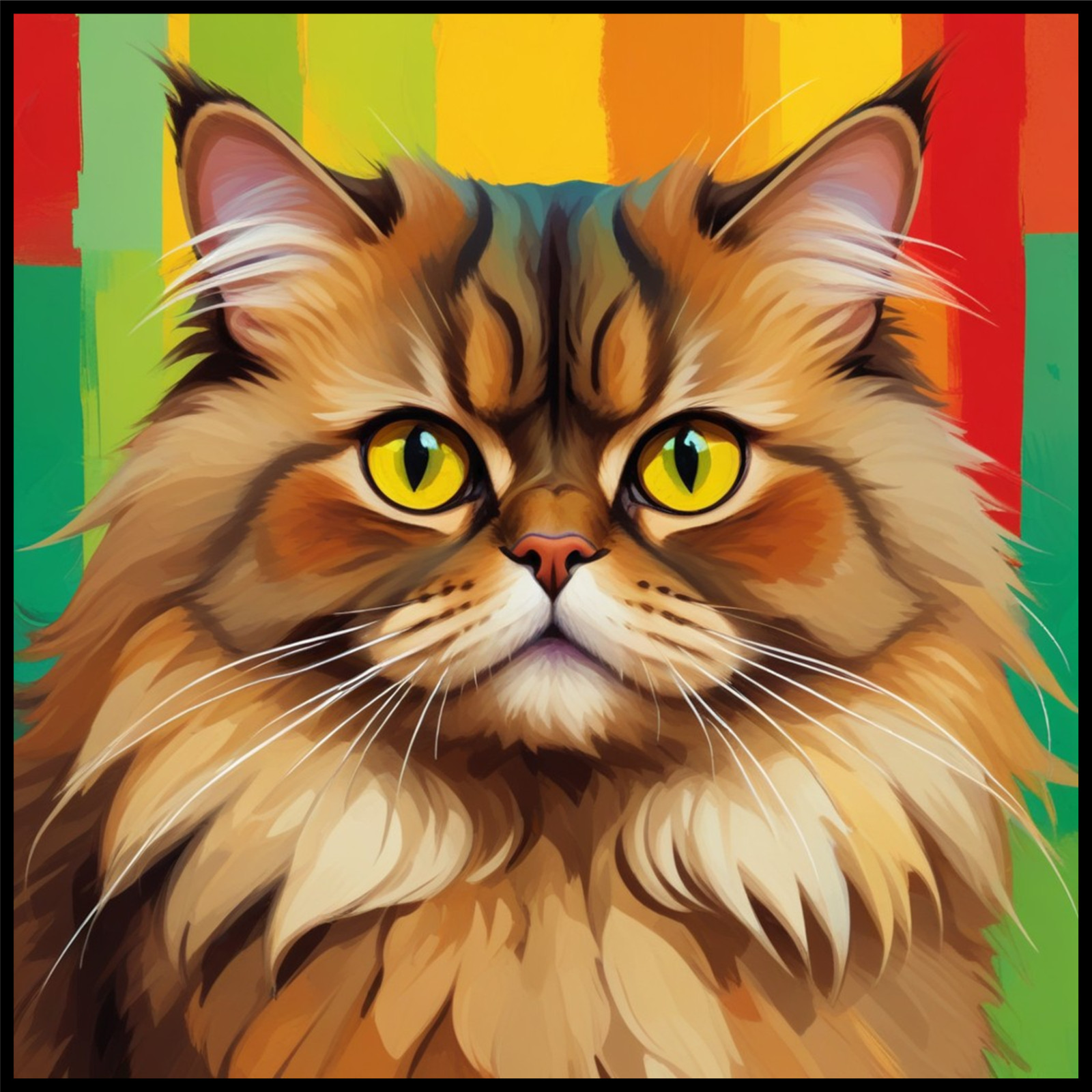 30 Custom Sri Lanka Inspired Cat Art Personalized Address Labels
