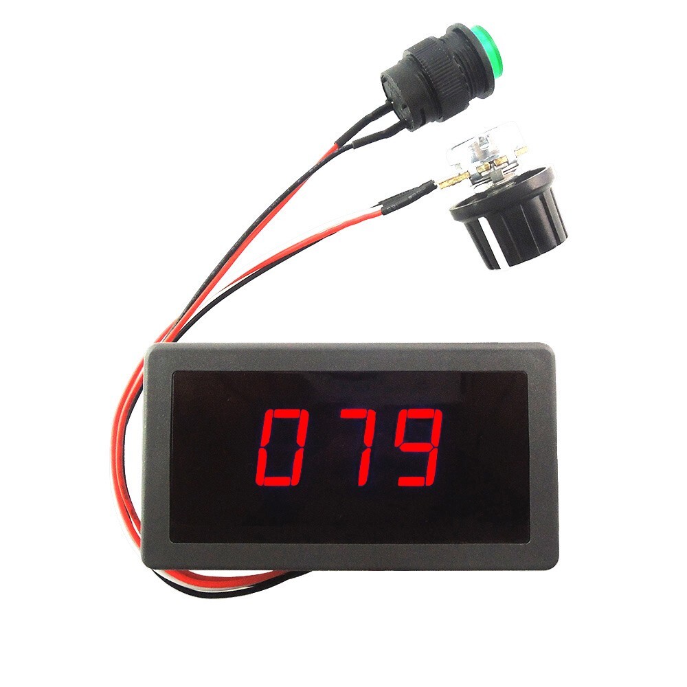 PWM DC Brush Motor Speed Controller 6-30V 8A Digital Display Dimmer Governor