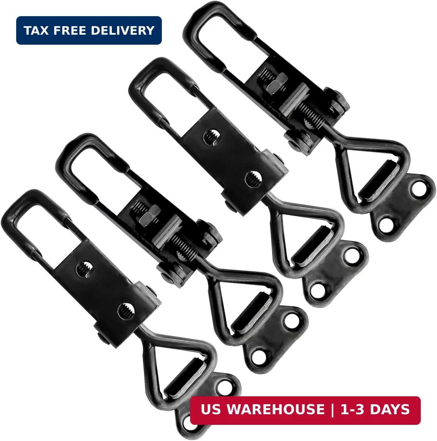 10Pack Black Toggle Latch Clamp, Heavy Duty Latch-Style Toggle Clamp, Adjustable