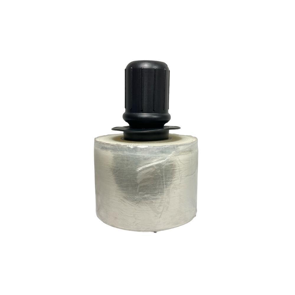 Stretch Hand Wrap w Black Spinning Handle Extended Core Shrink Film Clear