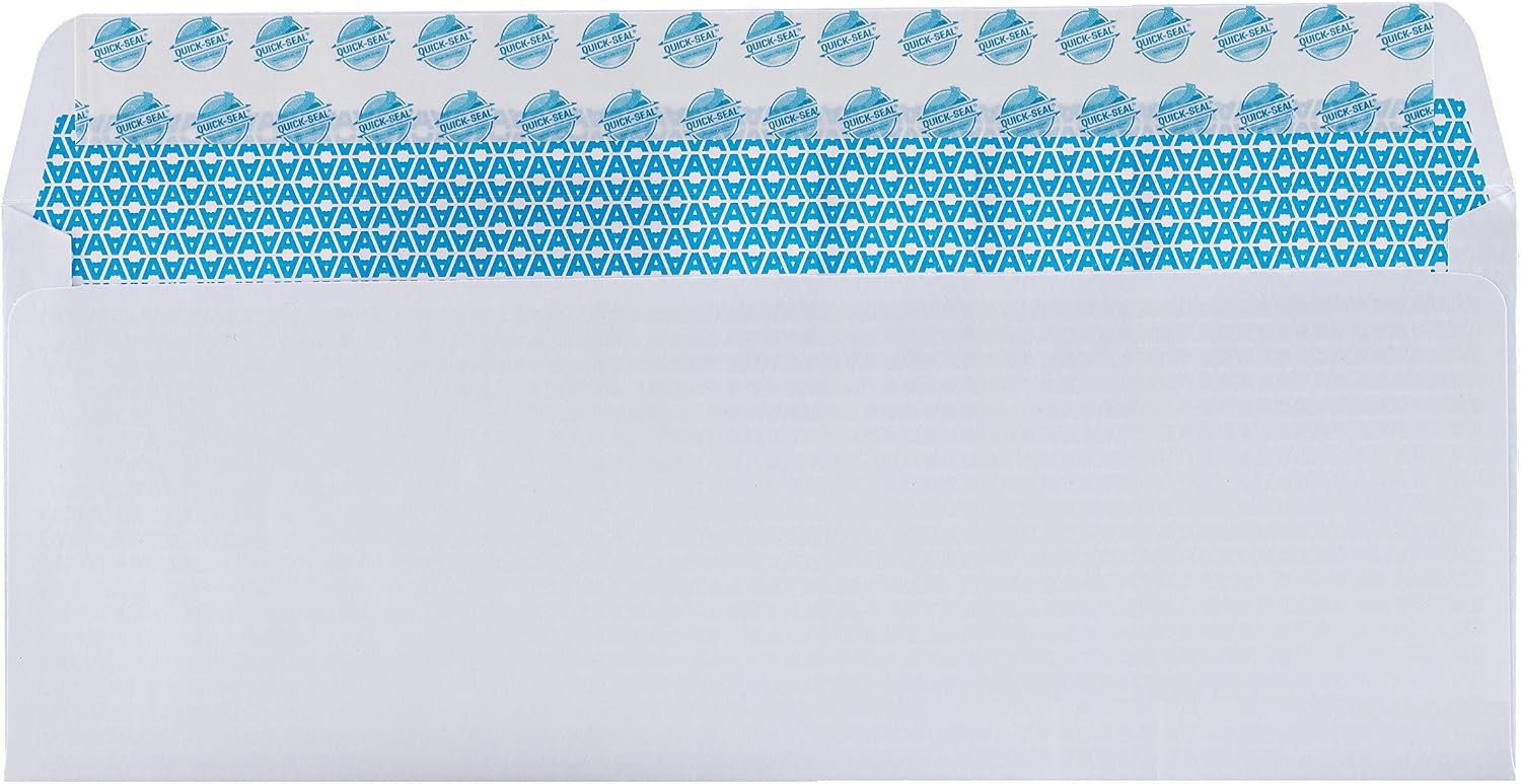 Aimoh #10 Security Self Seal Envelopes – 100 Qty |No Window, EnveGuard, 4⅛ x …