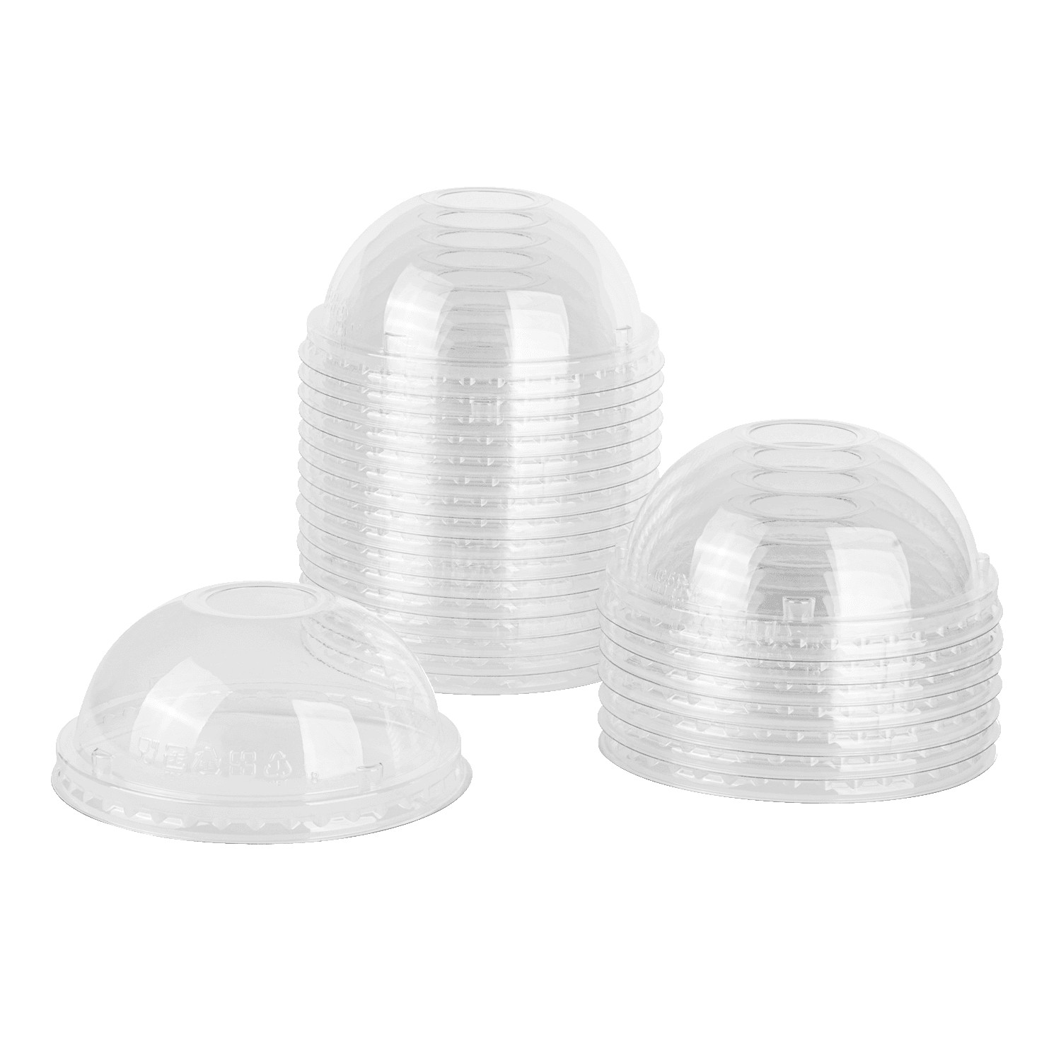 Karat 95mm PET Plastic Dome Lids – 2,000 ct, C1041